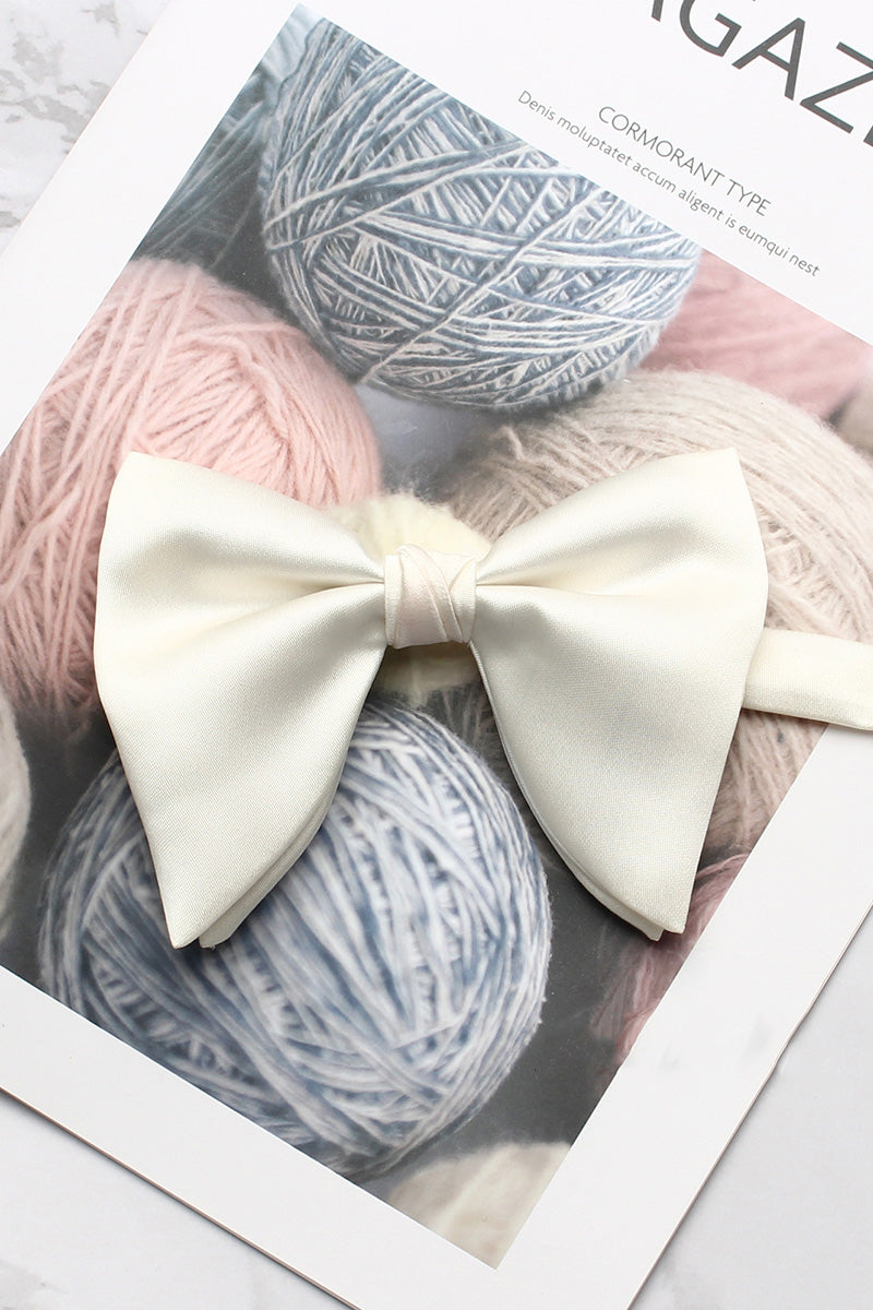 Boys Dusty Blue Satin Bow Tie for Weddings