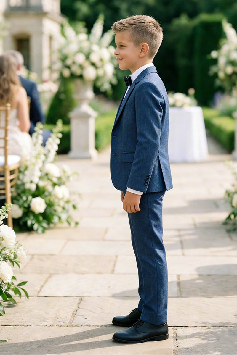 Boys Navy Blue 3-piece Suit
