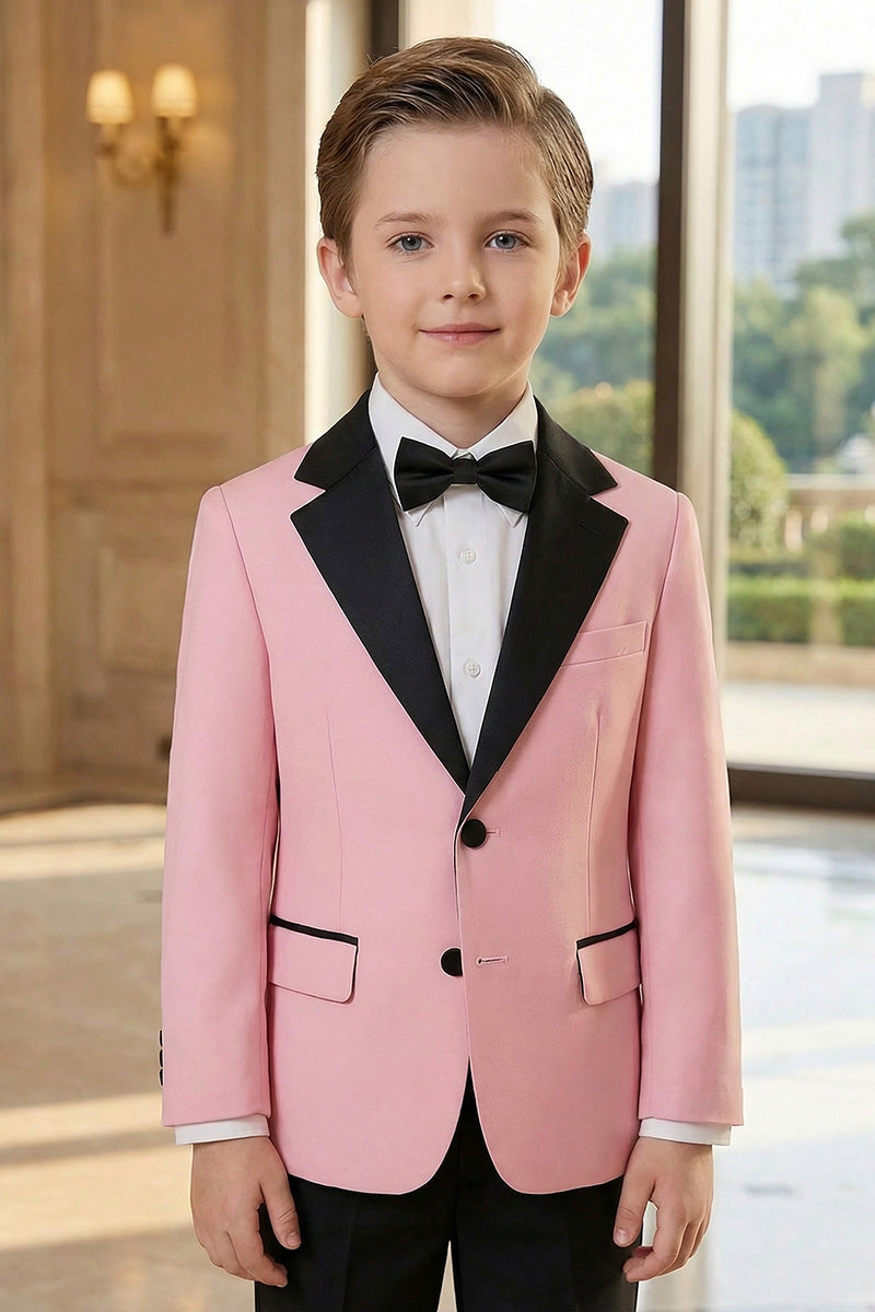 Boys Pink Tuxedo 2-Piece Suit