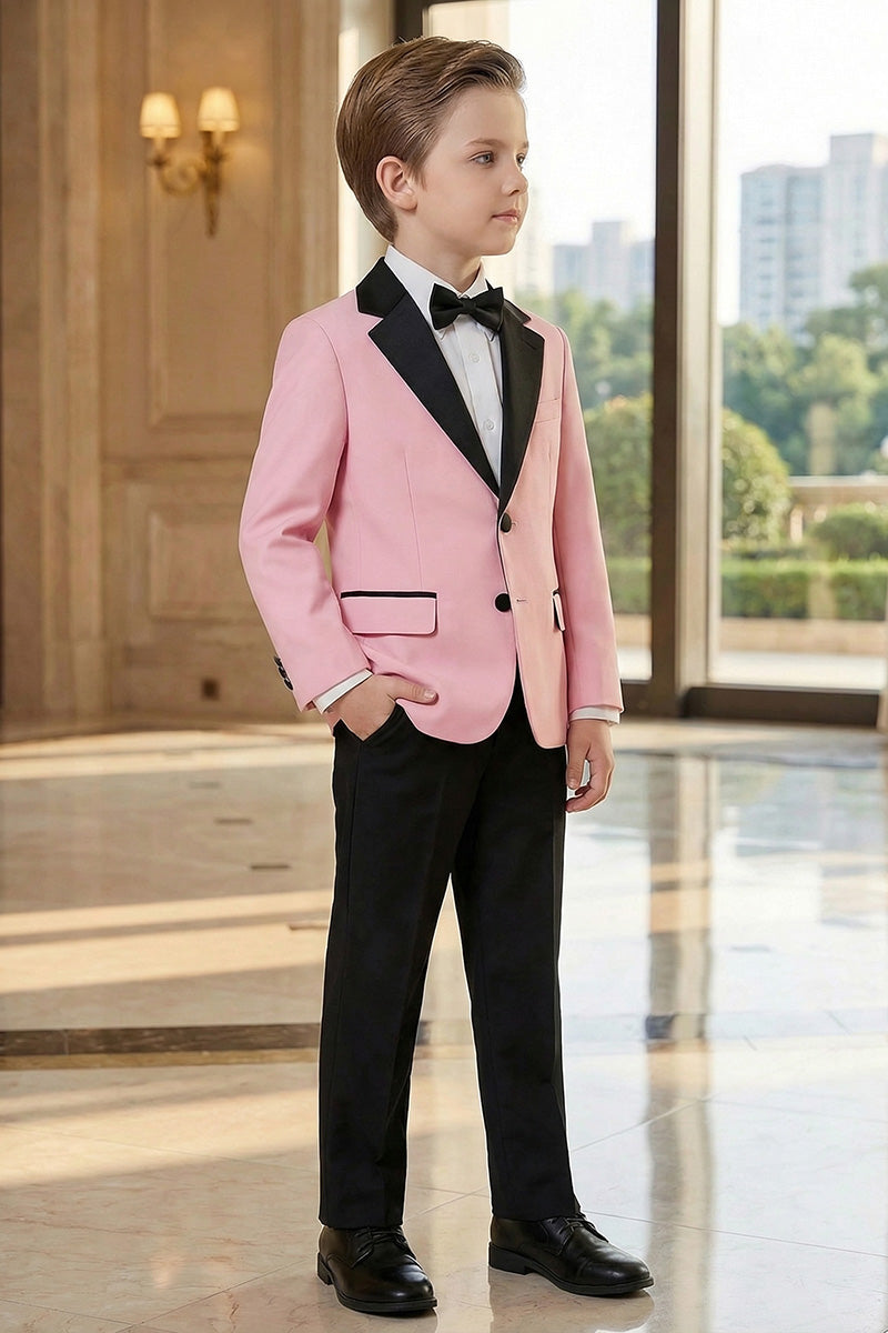 Boys Pink Tuxedo 2-Piece Suit