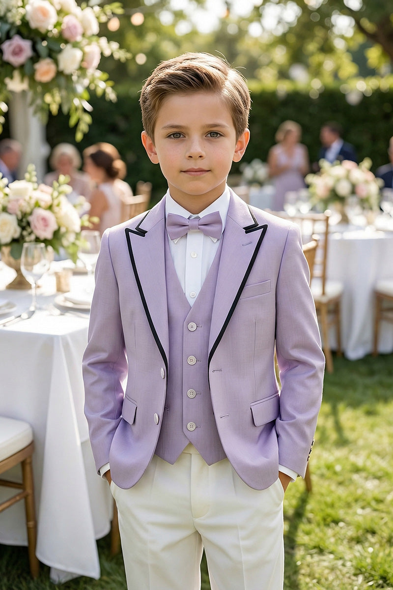 Boys Lavender 3-Piece Suit