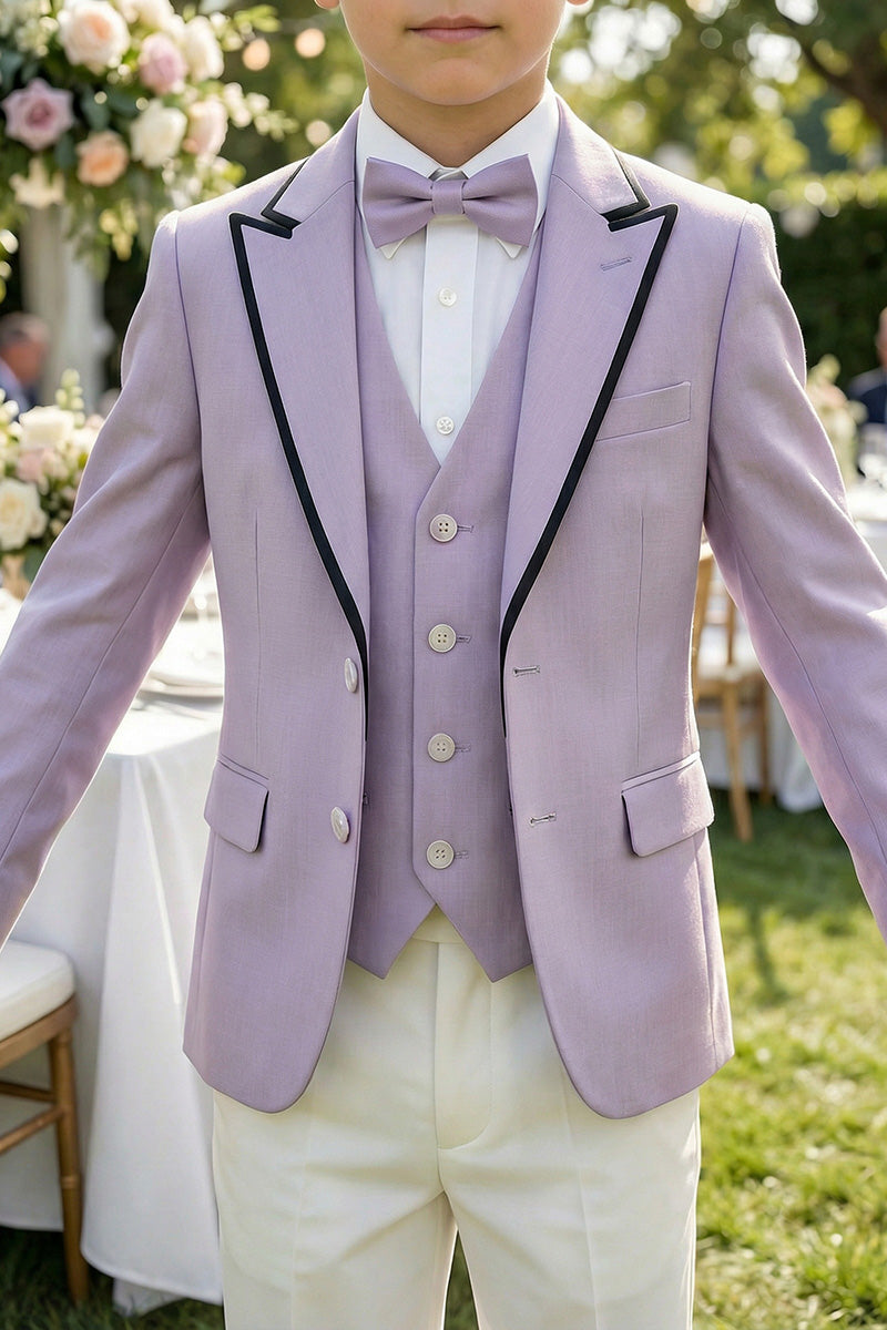 Boys Lavender 3-Piece Suit