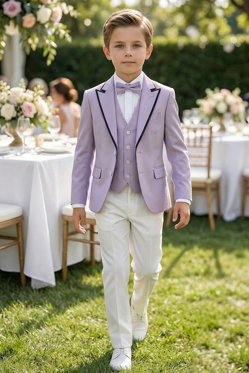 Boys Lavender 3-Piece Suit