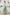 White Lace And Green Mesh Round Neck Dress