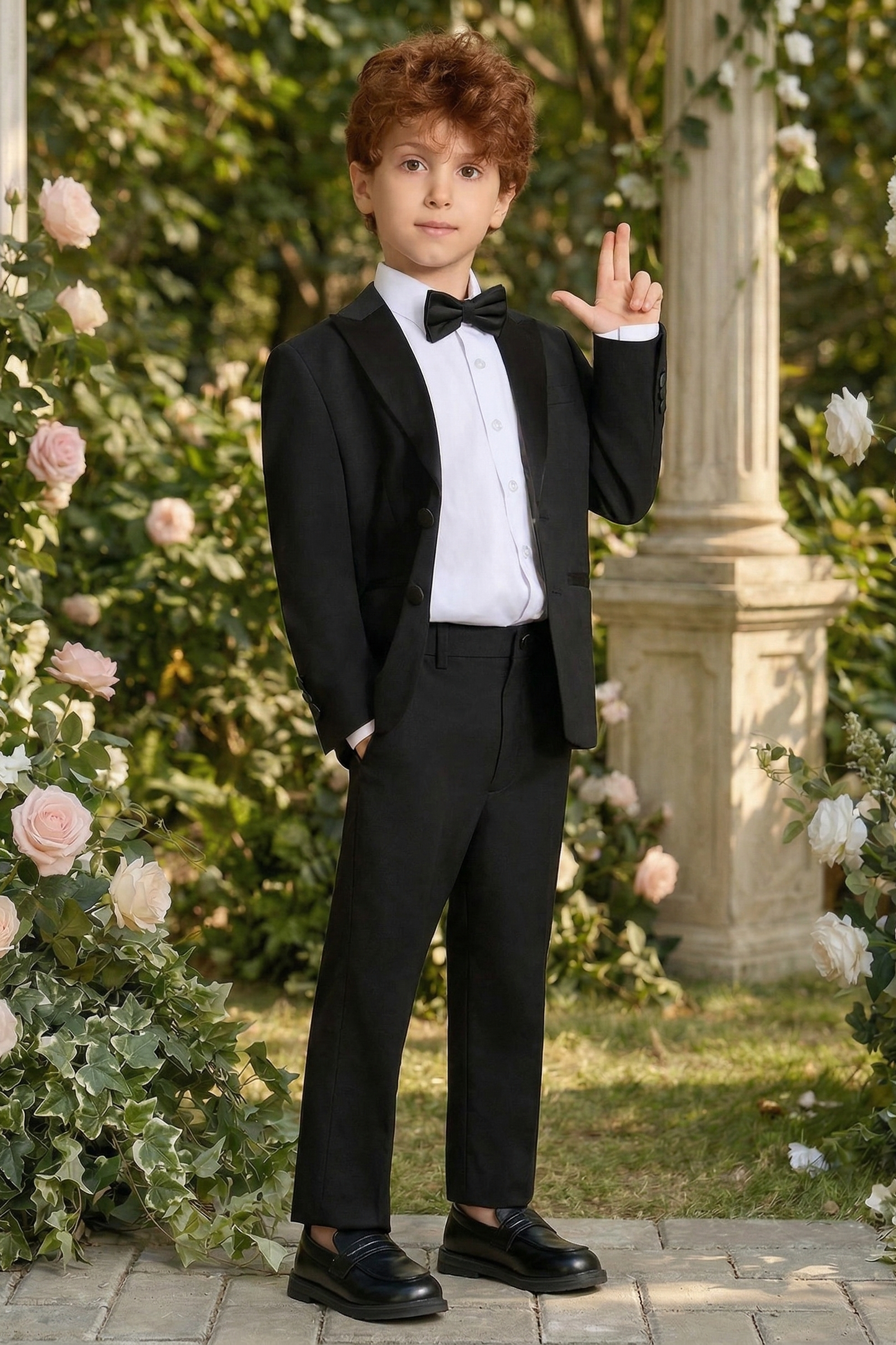 Black Single-Breasted 2-Piece Suit