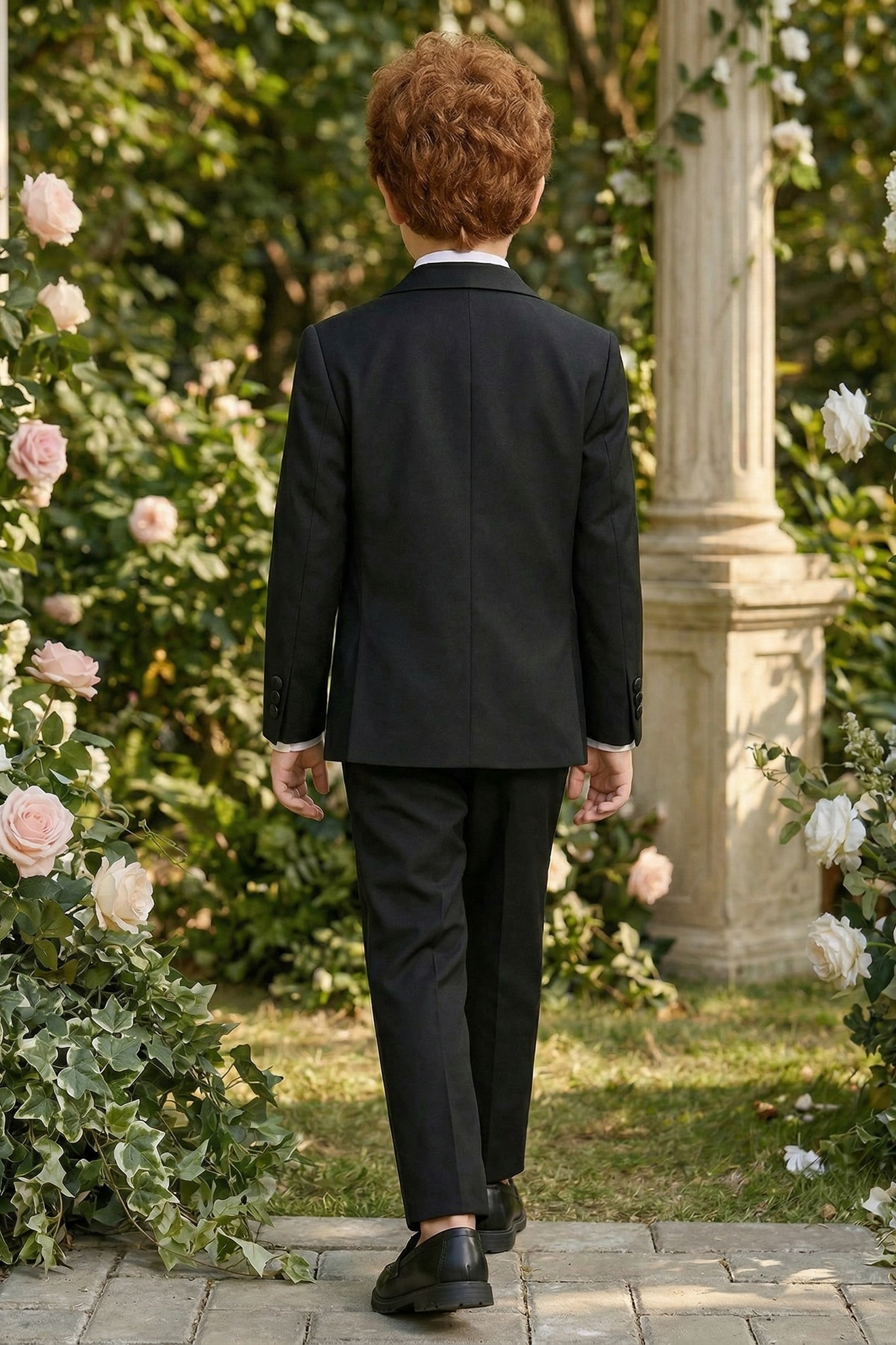Black Single-Breasted 2-Piece Suit