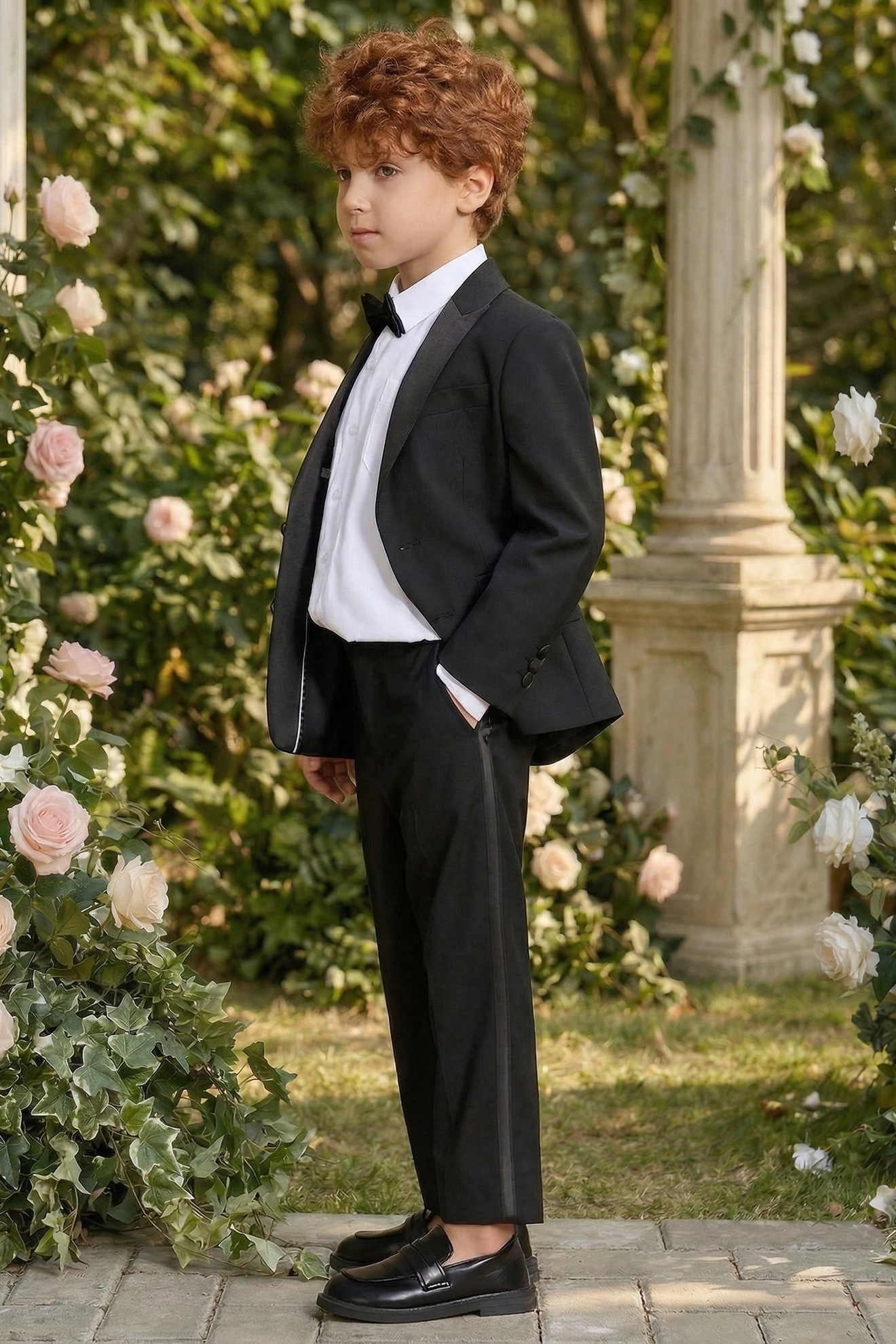 Black Single-Breasted 2-Piece Suit