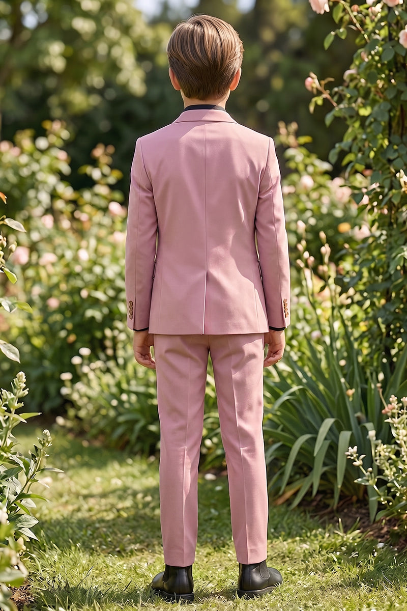 Boys Dusty Pink 2-piece Suit for Garden Weddings