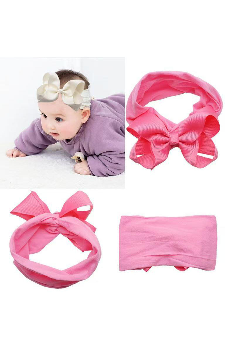 Childrens Bow Elastic Headband