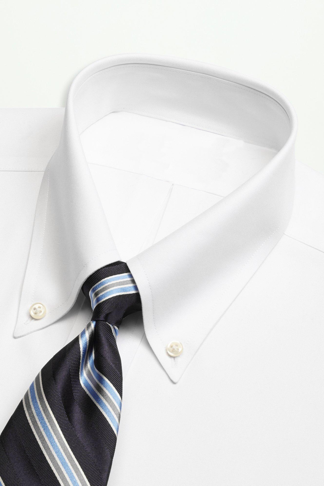 White Cotton Elegant Long-Sleeved Shirt