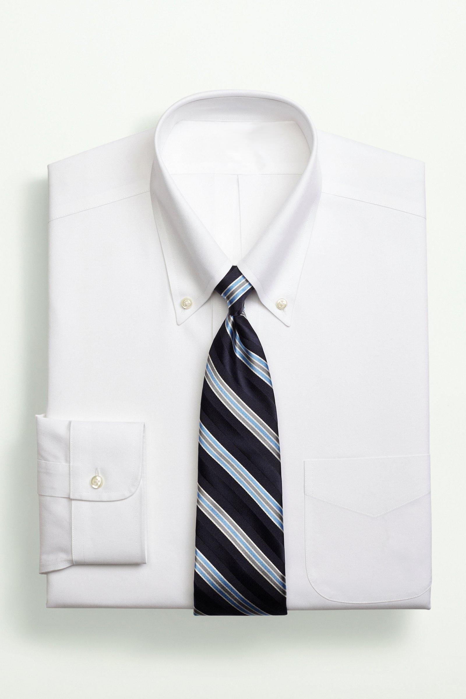 White Cotton Elegant Long-Sleeved Shirt
