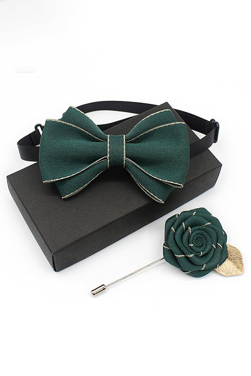 Boys Bow Tie & Lapel Pin Set for Weddings & Formal Events