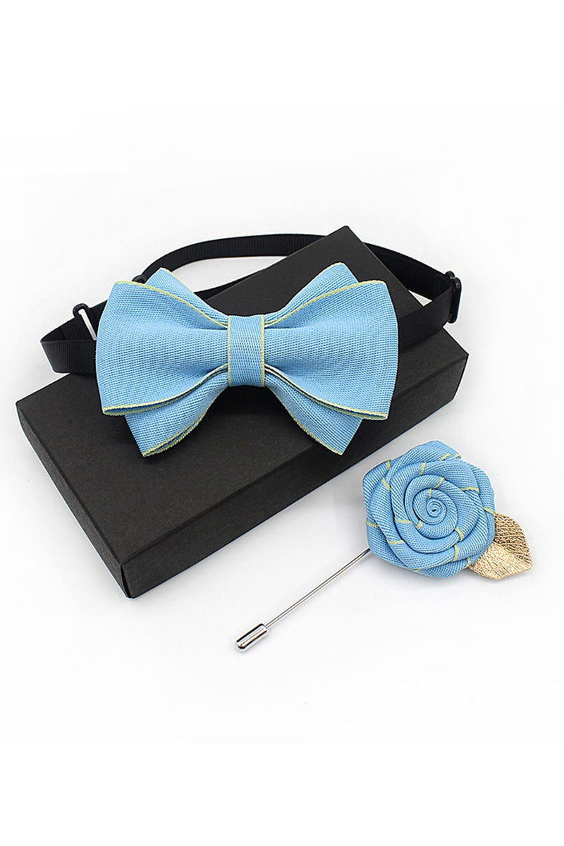 Boys Bow Tie & Lapel Pin Set for Weddings & Formal Events