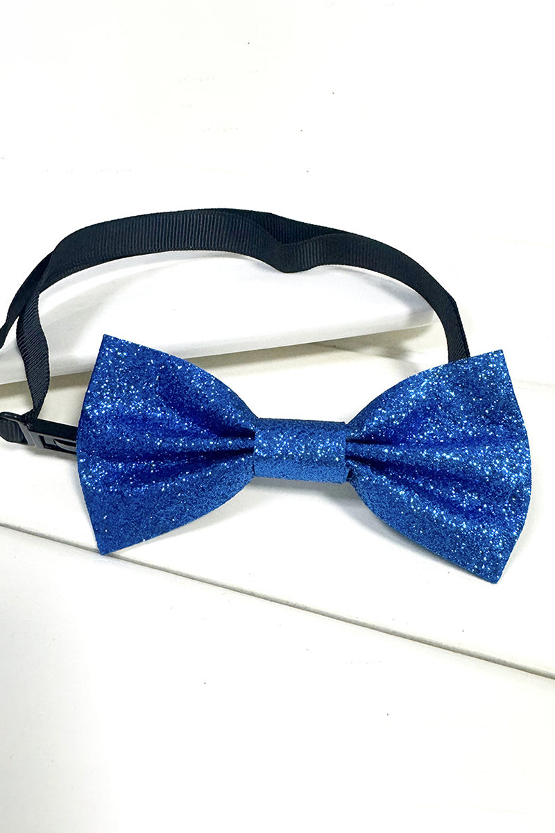 Boys Blue Glitter Bow Tie for Weddings & Formal Events