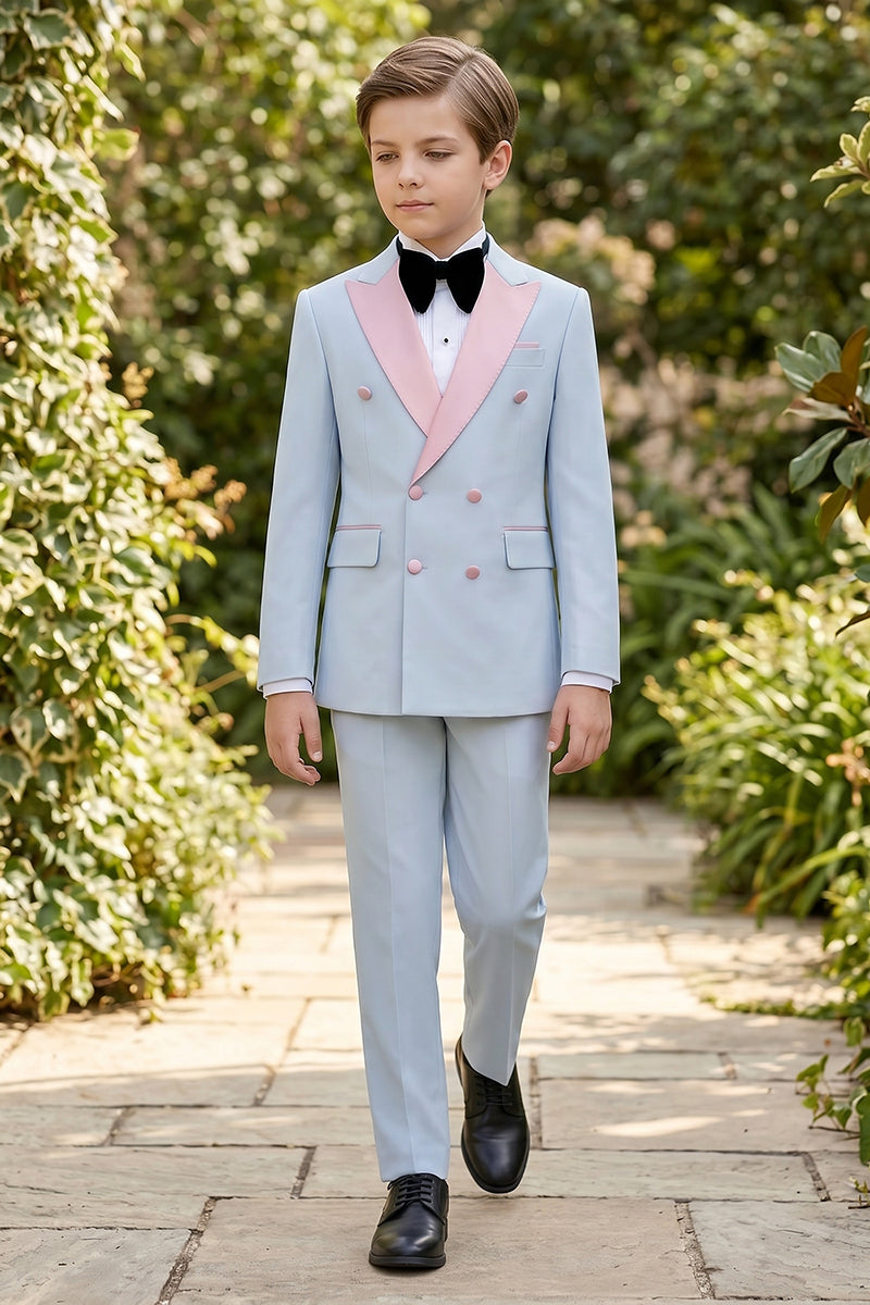 Boys Light Blue Tuxedo 2-piece Suit