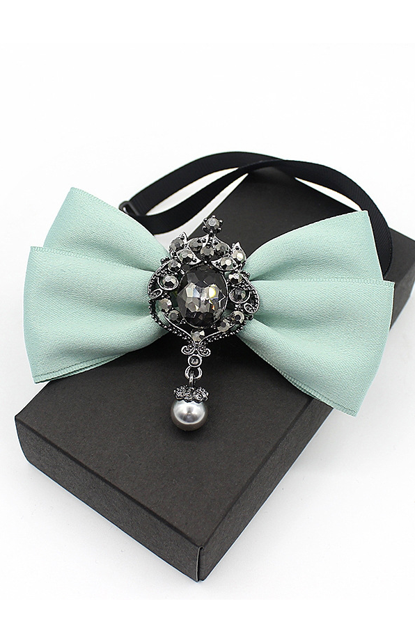 Diamond Brooch and Bow Tie (Unisex)
