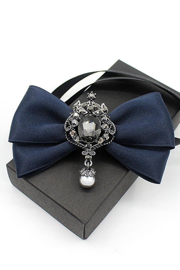 Diamond Brooch and Bow Tie (Unisex)