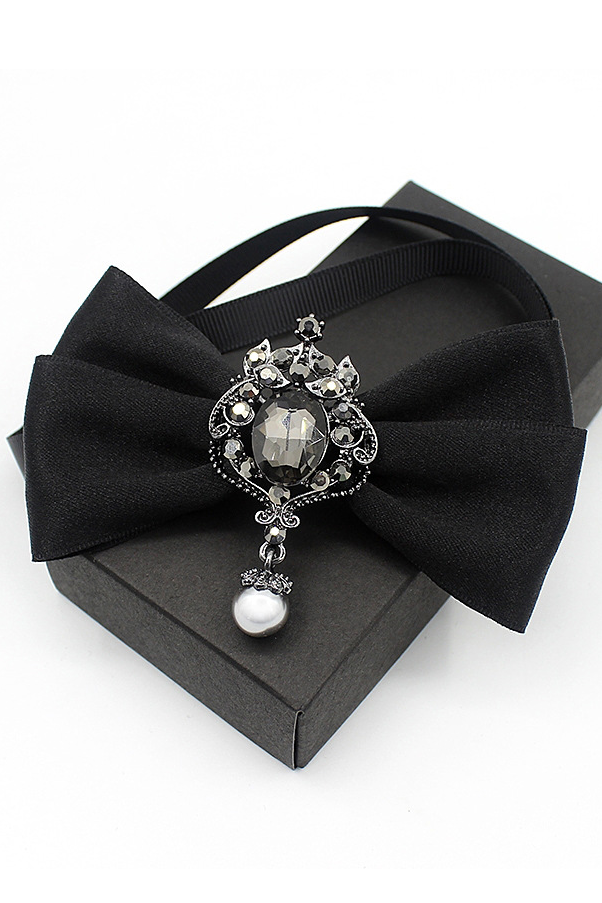 Diamond Brooch and Bow Tie (Unisex)