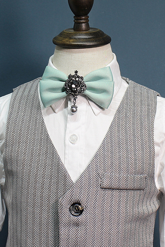 Diamond Brooch and Bow Tie (Unisex)