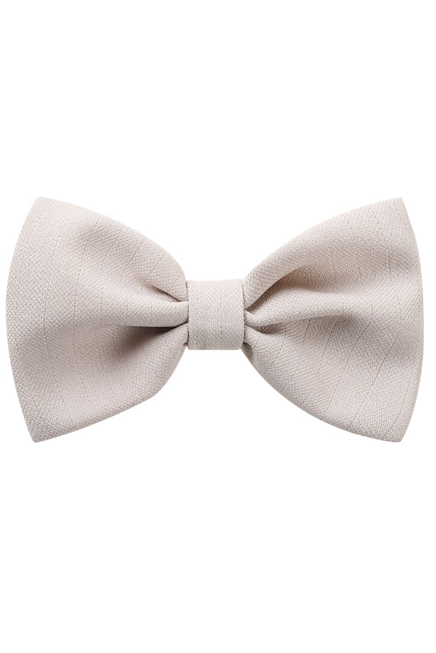 Boys Cotton-Linen Striped Textured Bow Tie