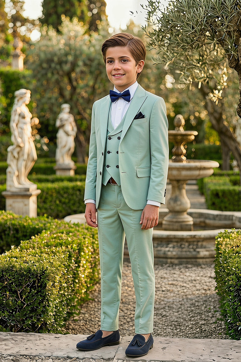 Boys Mint Green 3-Piece Suit 3-Piece Suit for Weddings & Formal Events