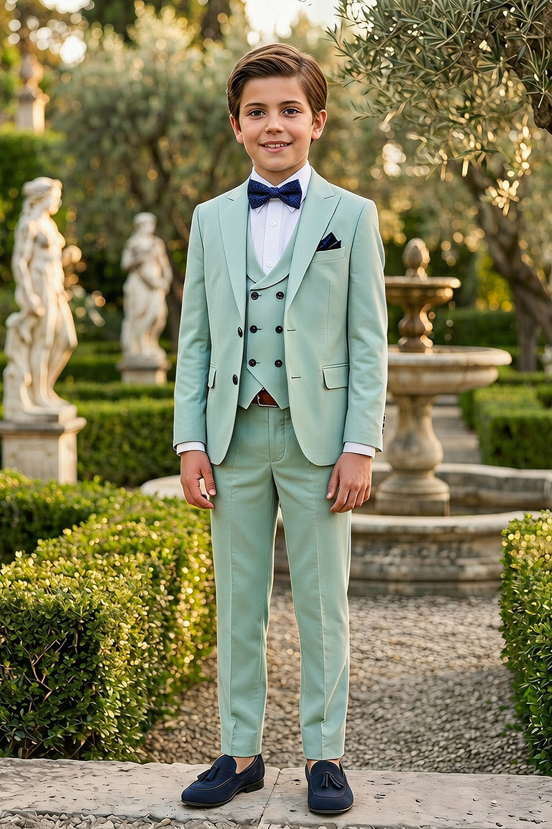 Boys Mint Green 3-Piece Suit 3-Piece Suit for Weddings & Formal Events