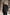Black Cotton Linen Asymmetrical Placket 2-Piece Suit