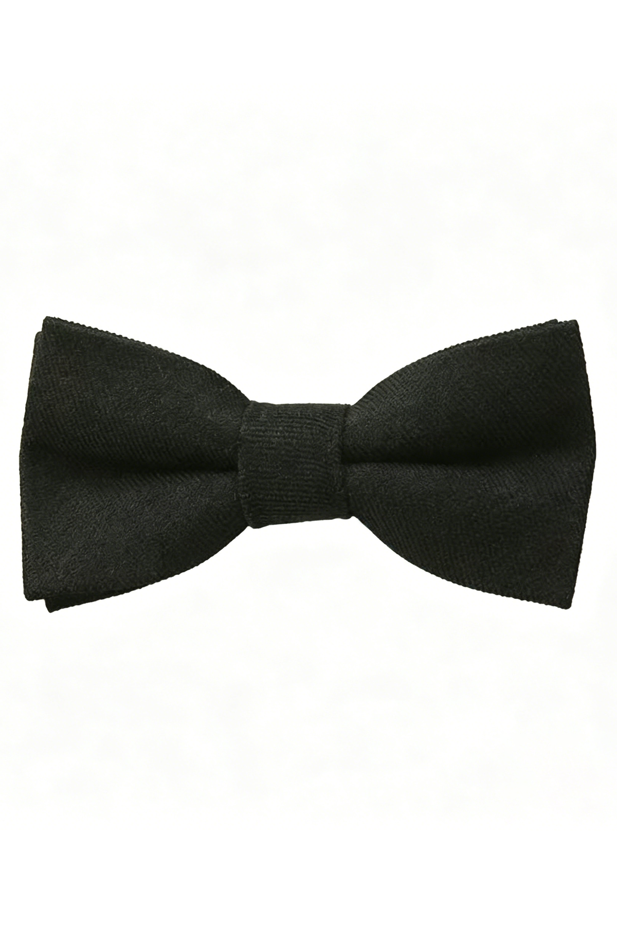 Neutral Black White Grey Boys Double-Layer Cotton Linen Bow Tie