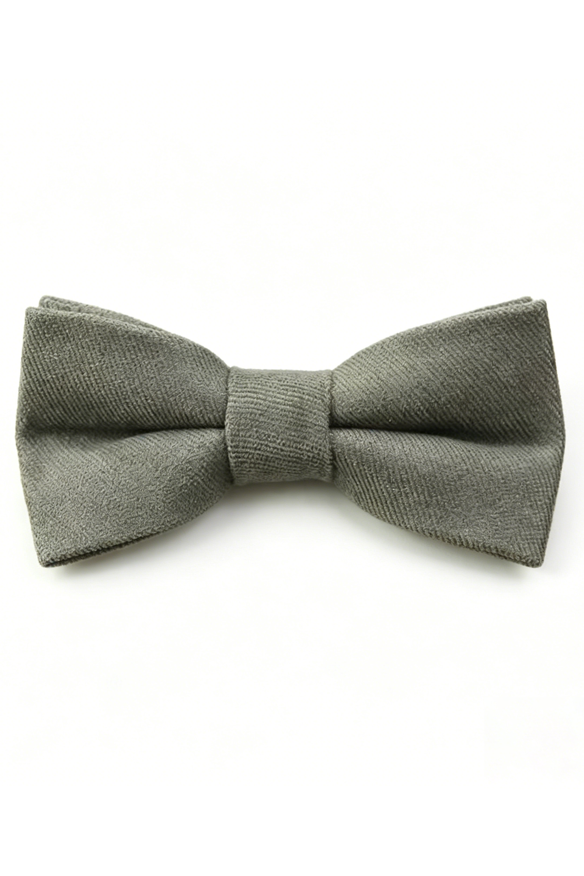 Neutral Black White Grey Boys Double-Layer Cotton Linen Bow Tie