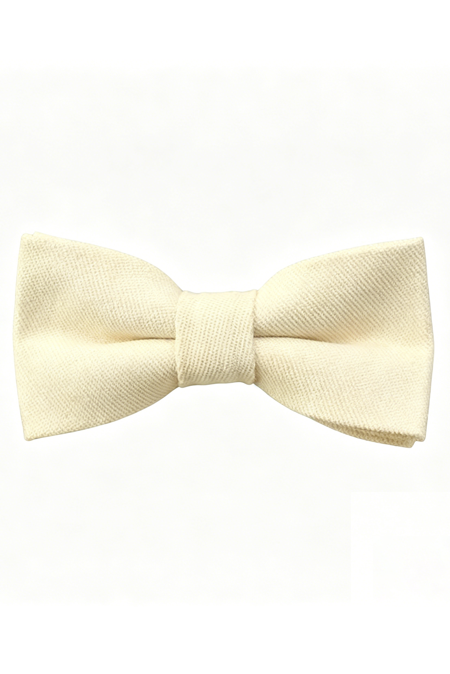 Neutral Black White Grey Boys Double-Layer Cotton Linen Bow Tie