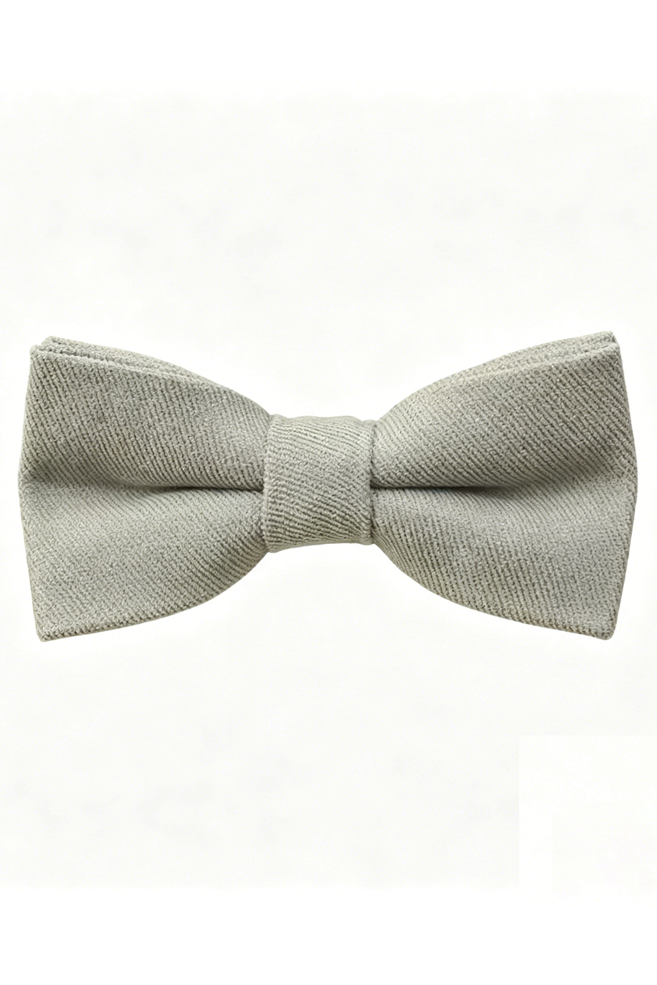 Neutral Black White Grey Boys Double-Layer Cotton Linen Bow Tie