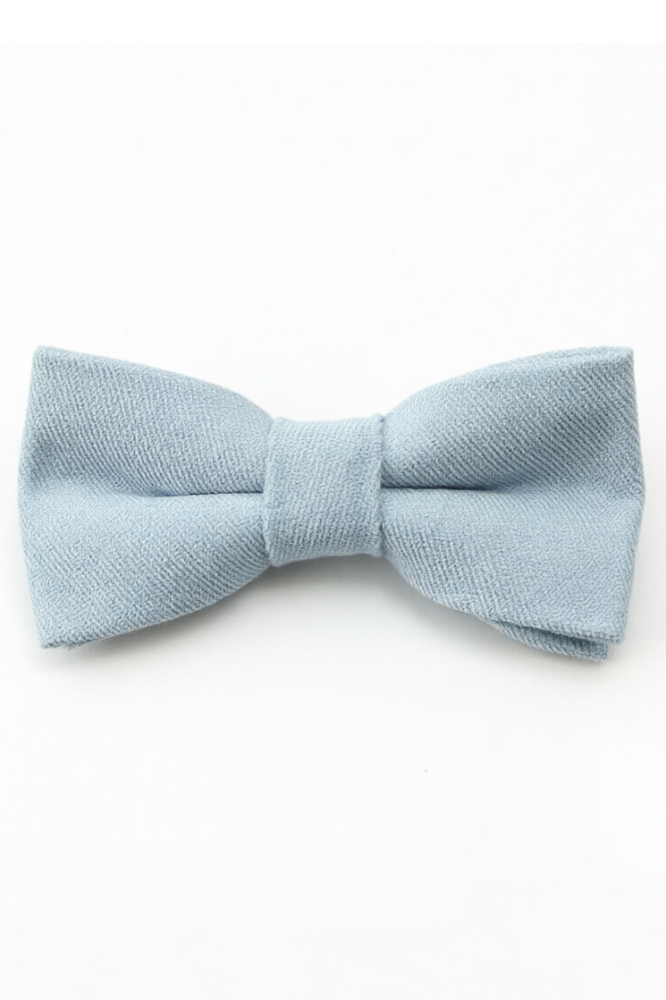 Multi Blue Series Adjustable Double-Layer Cotton Linen Bow Tie