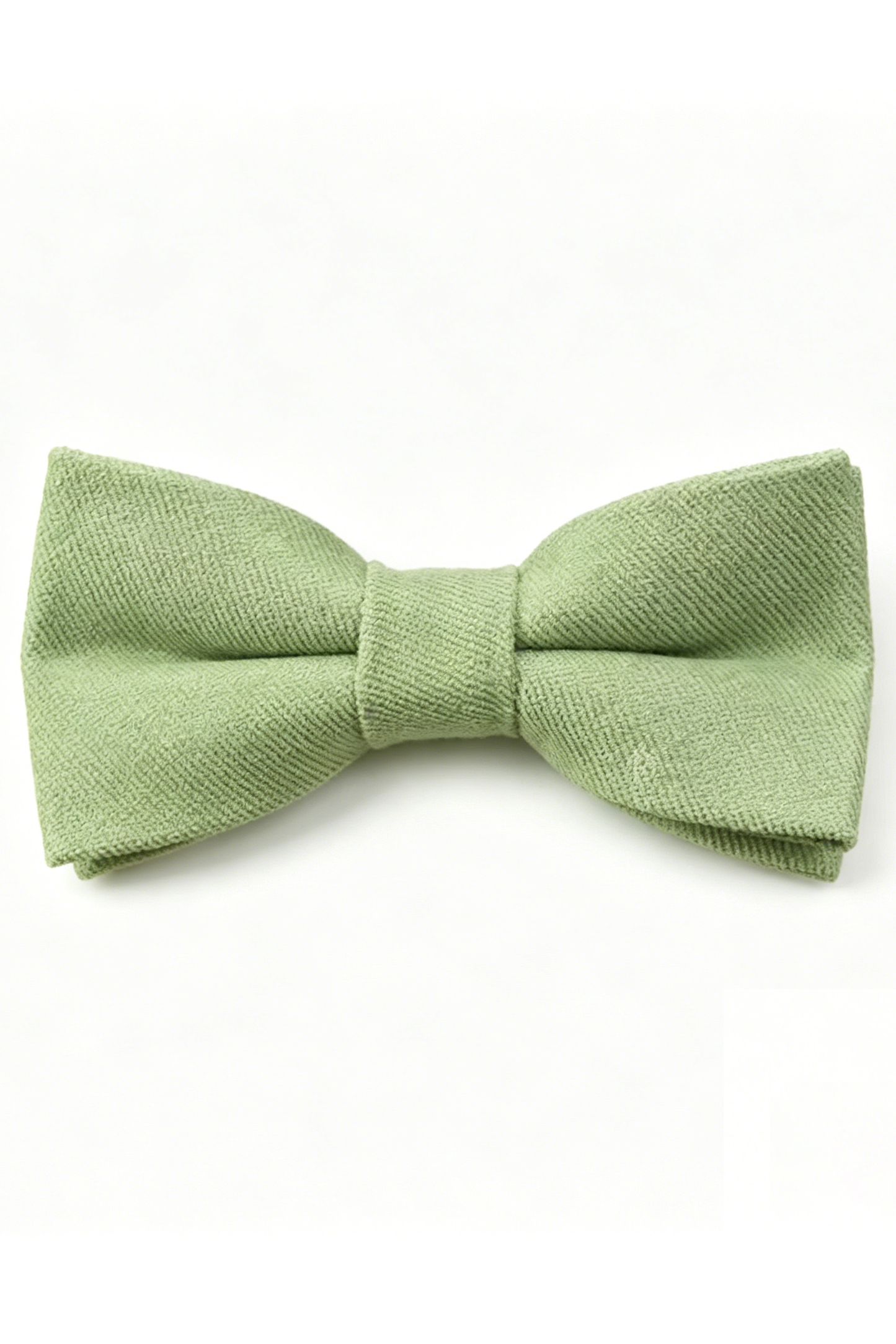 Green Series Adjustable Double-Layer Cotton Linen Bow Tie