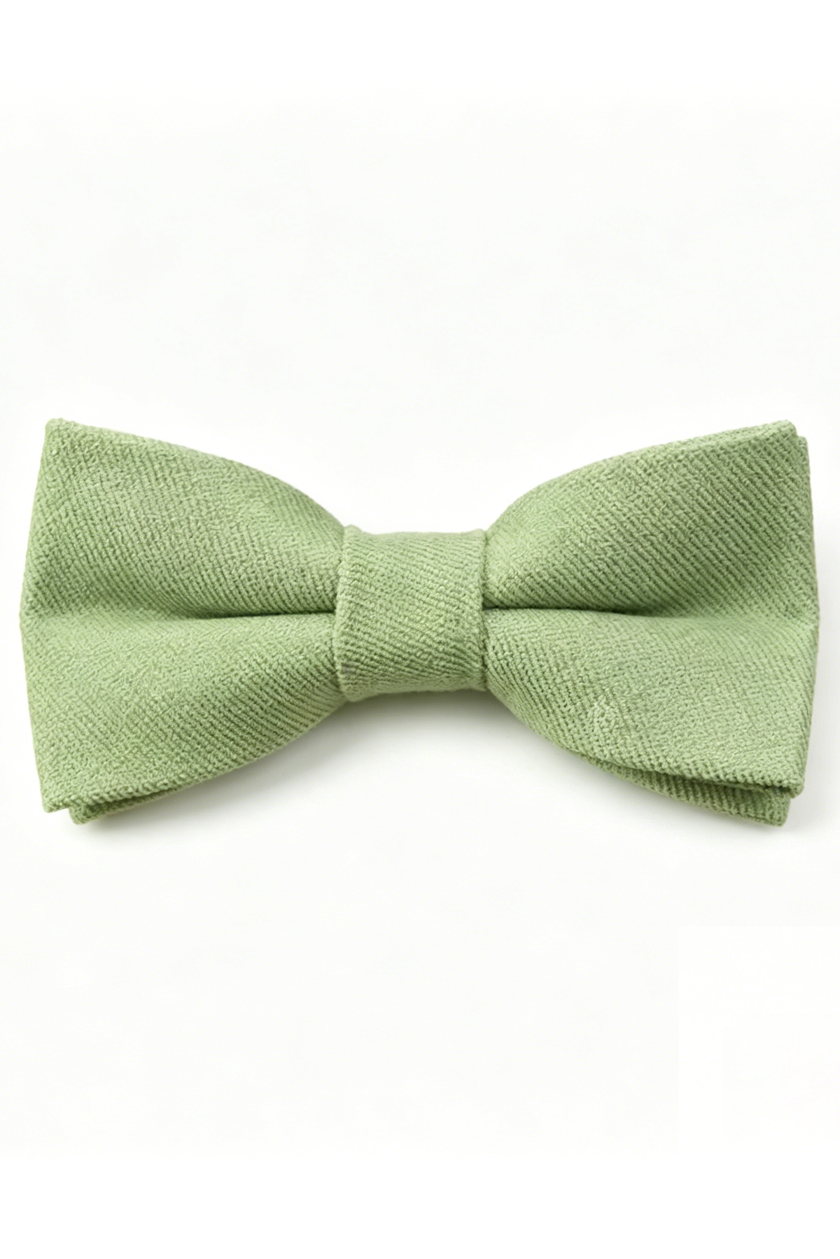 Green Series Adjustable Double-Layer Cotton Linen Bow Tie