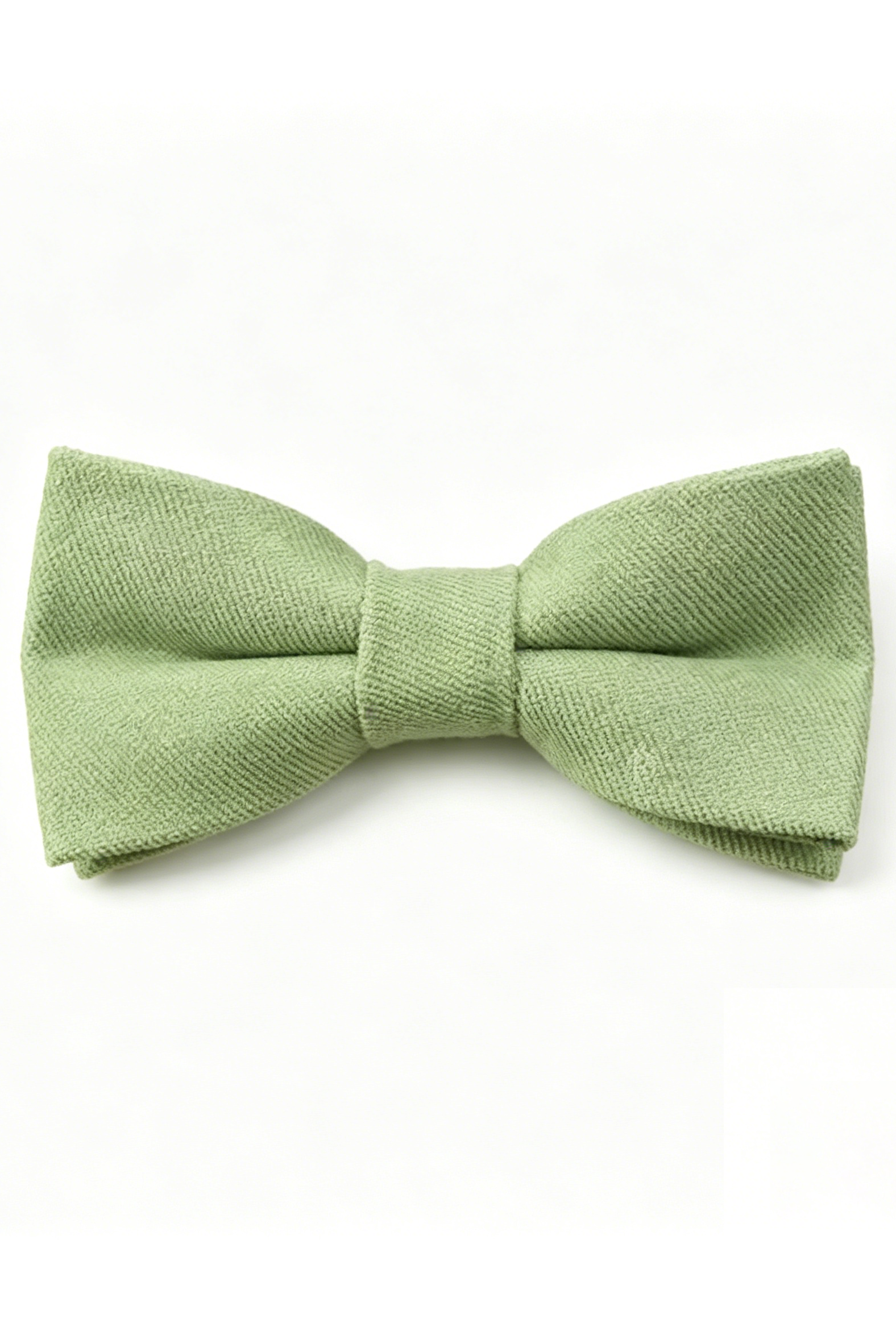 Green Series Adjustable Double-Layer Cotton Linen Bow Tie