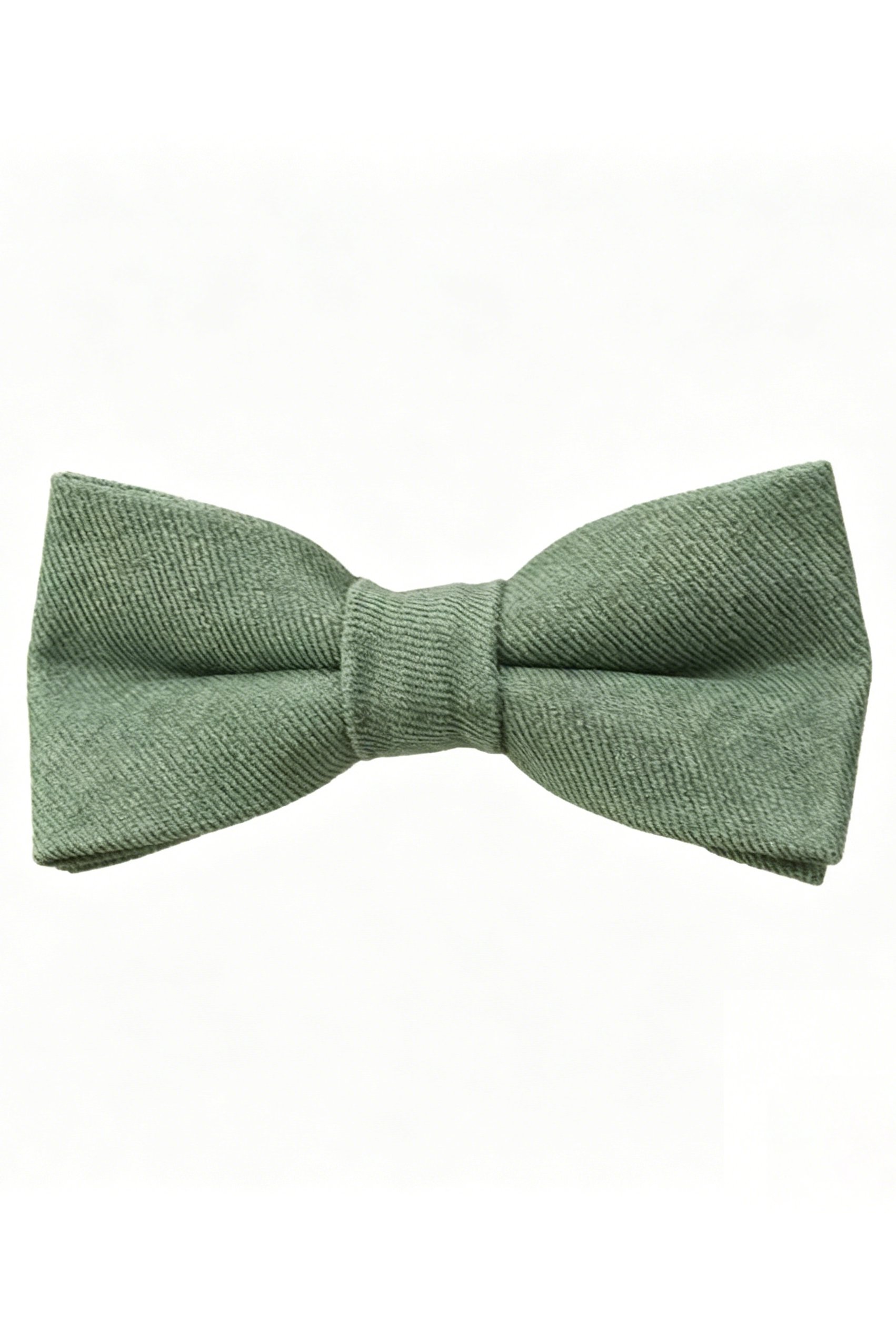 Green Series Adjustable Double-Layer Cotton Linen Bow Tie