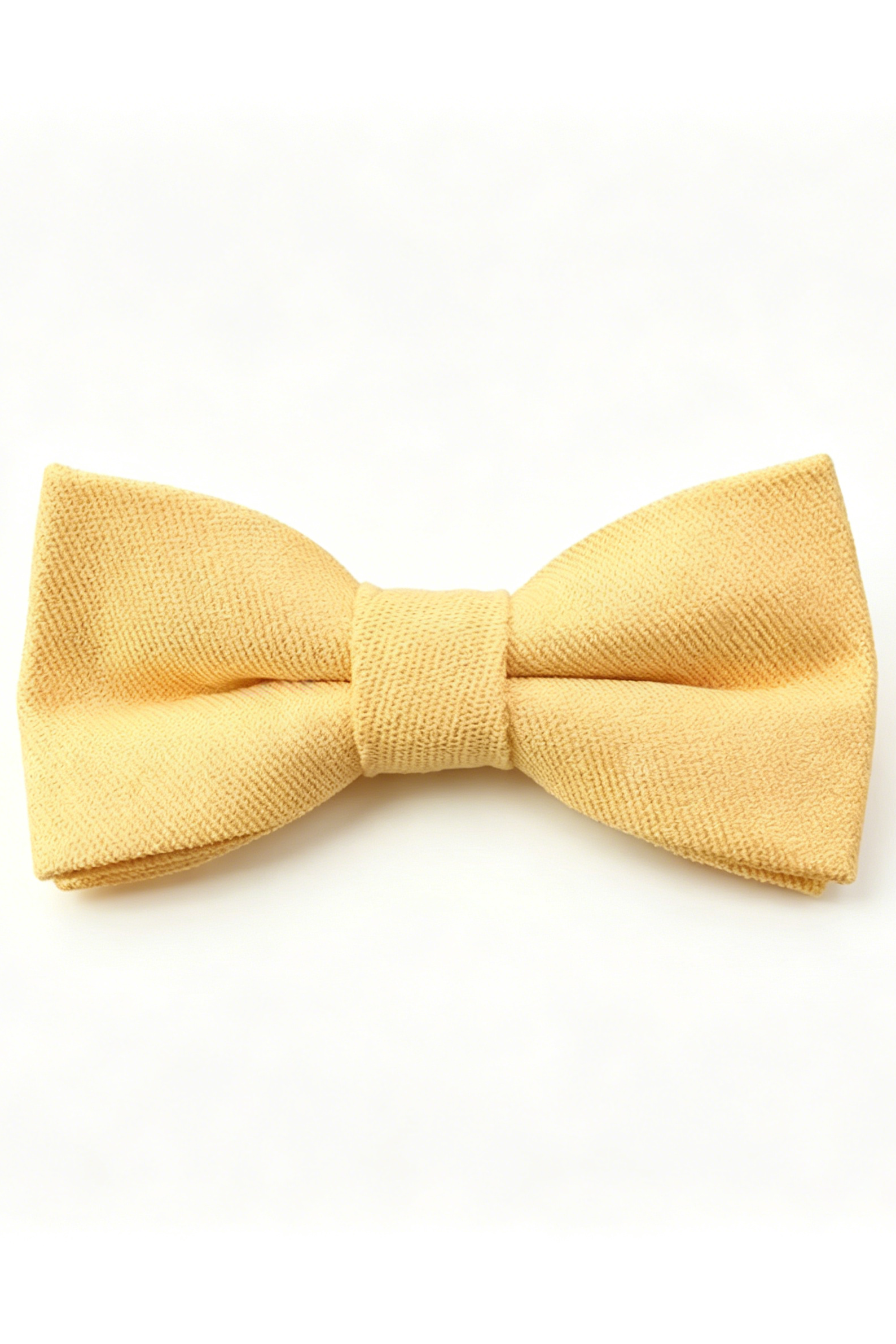 Yellow & Brown Series Adjustable Double-Layer Cotton Linen Bow Tie