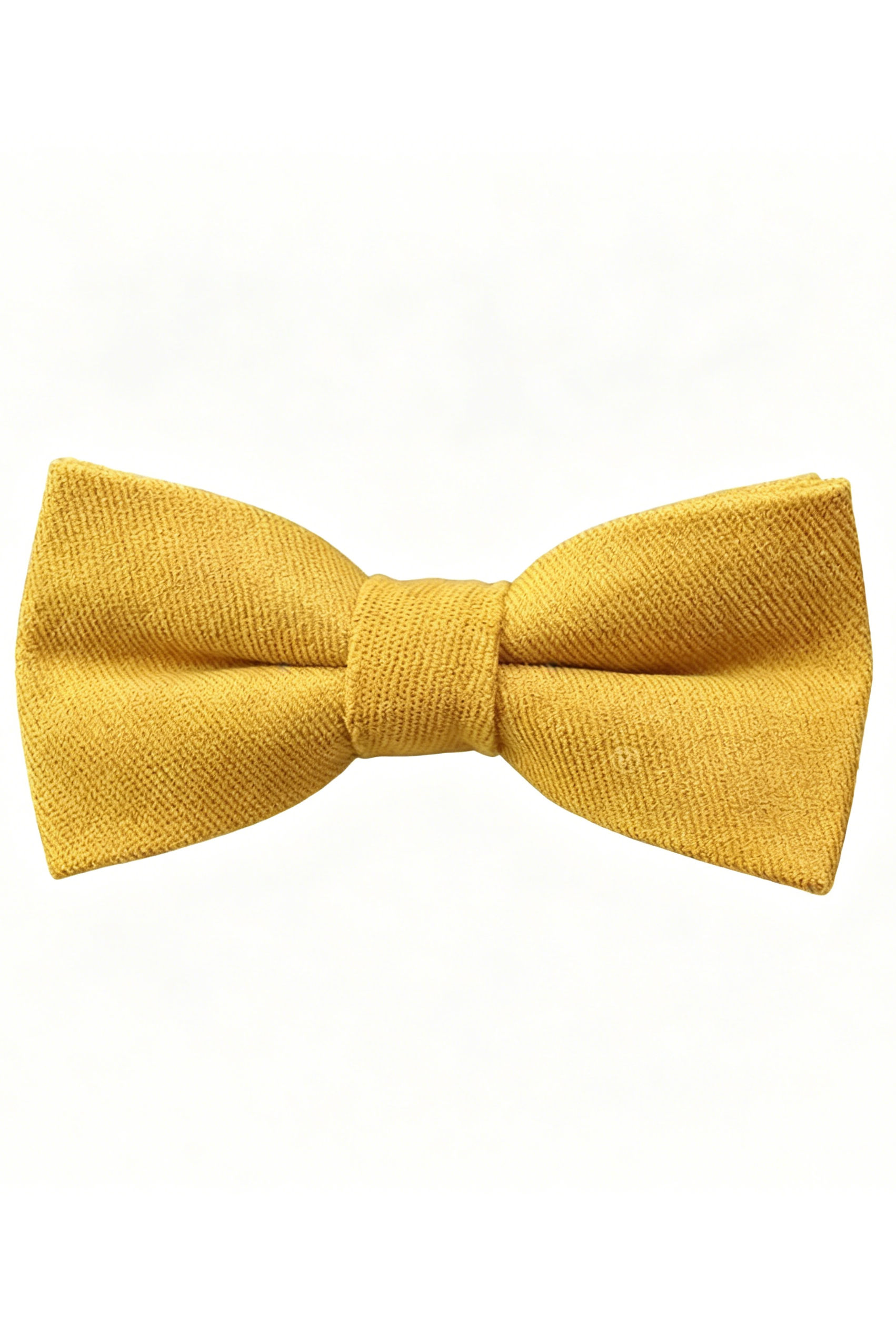 Yellow & Brown Series Adjustable Double-Layer Cotton Linen Bow Tie