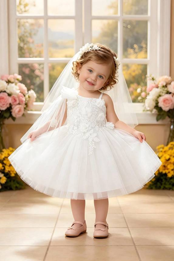 Wine Red One Shoulder Lace Flower Short Tulle Party Dress