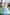 Sky‑Blue Organza Sleeveless Ruffle Bubble Hem A‑Line Formal Dress
