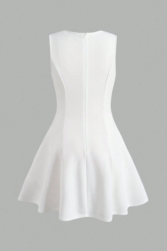 Light‑Green Crepe 3D Floral Shoulder A‑Line Formal Dress