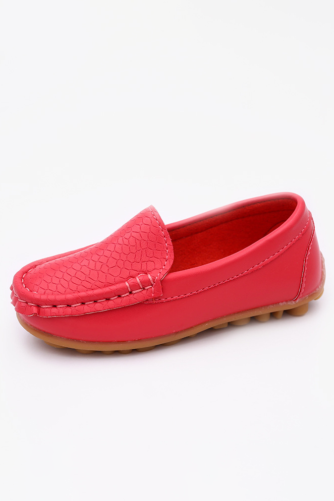 Candy‑Colored Kids Slip‑On Loafers Flexible Moccasin Dress Shoes