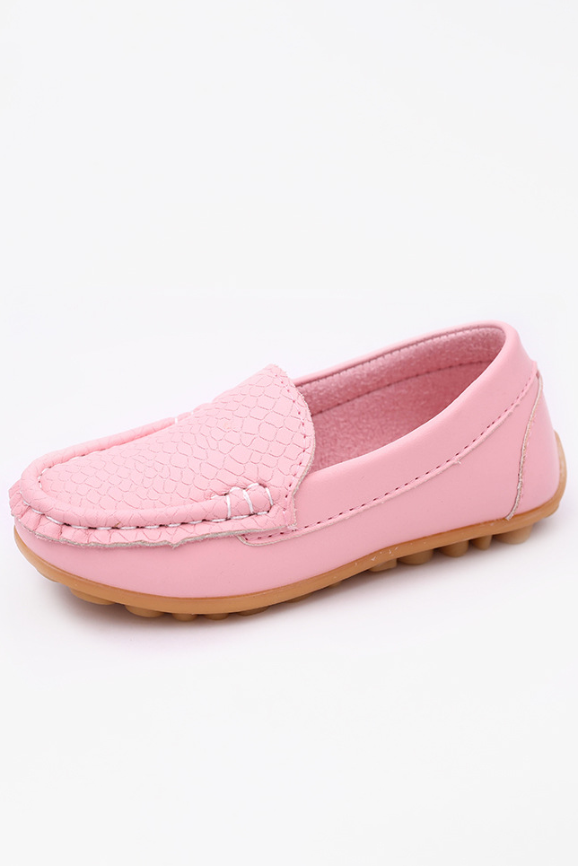 Candy‑Colored Kids Slip‑On Loafers Flexible Moccasin Dress Shoes