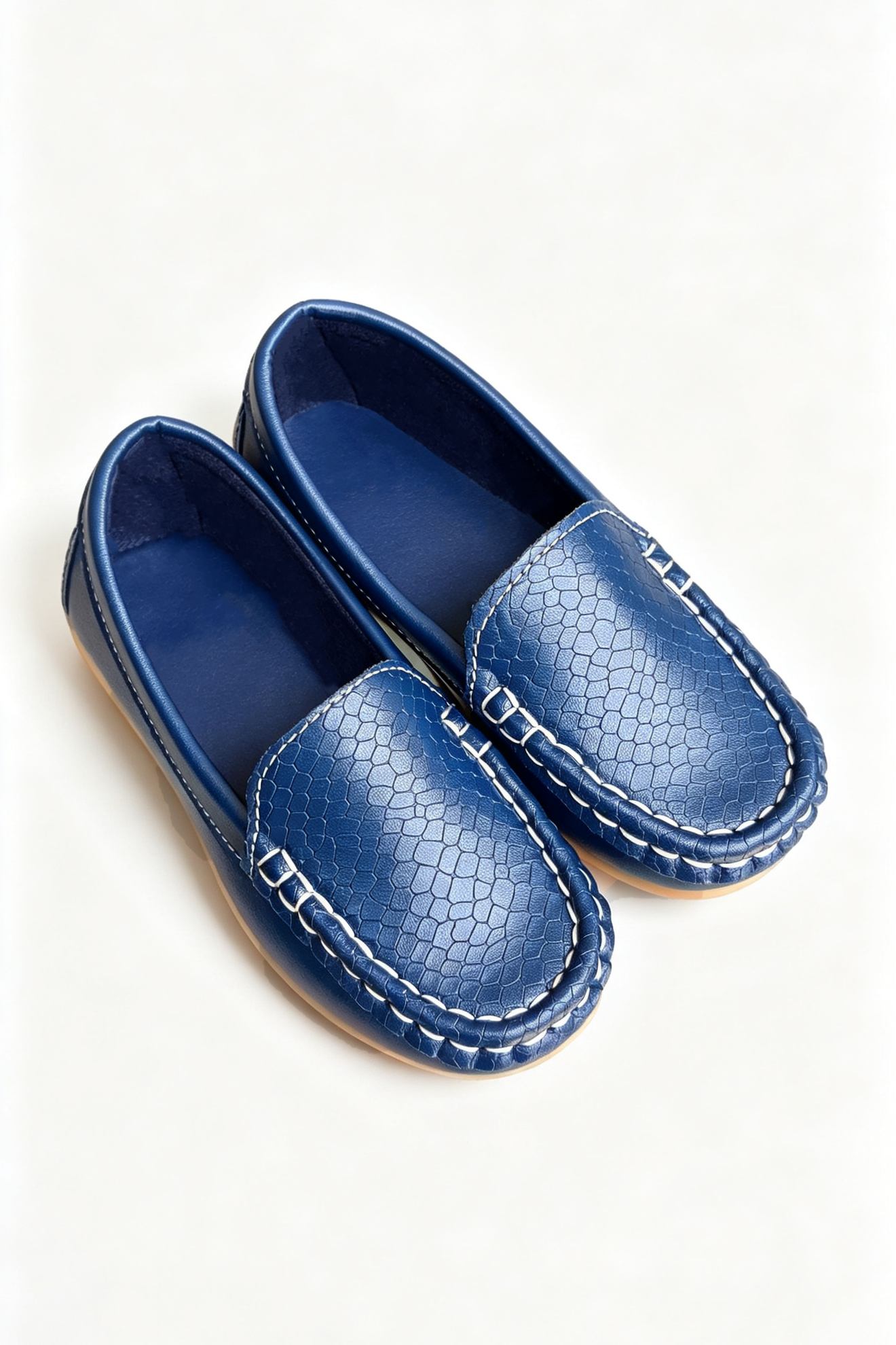 Candy‑Colored Kids Slip‑On Loafers Flexible Moccasin Dress Shoes
