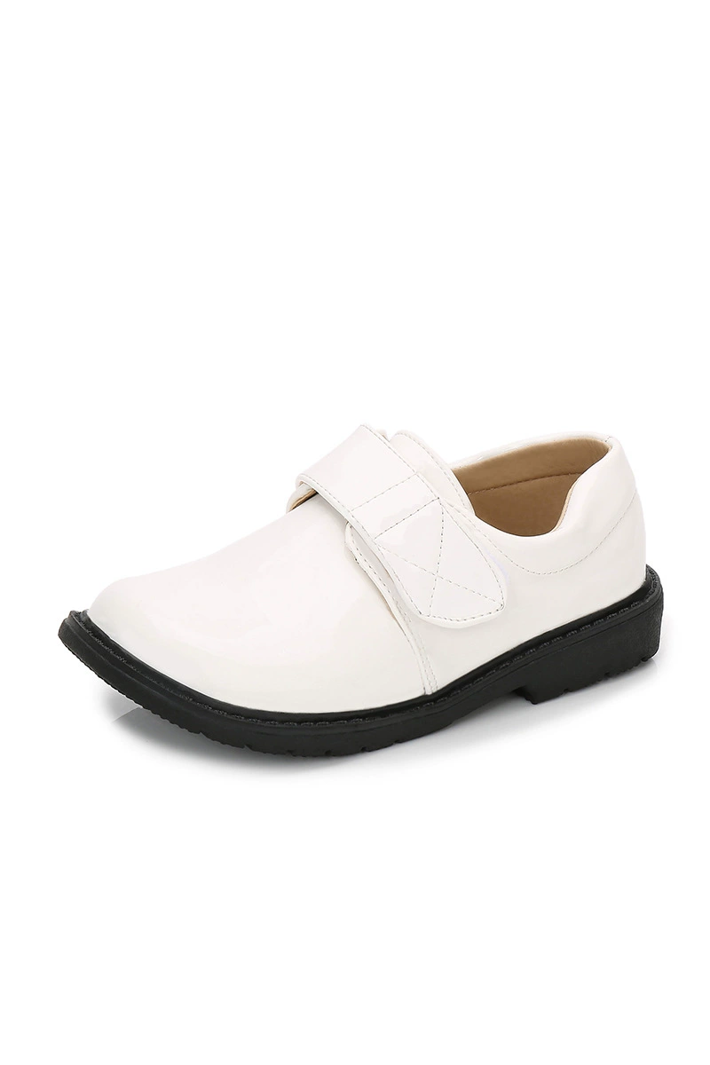 Boys Black Patent Leather Dress Shoes for Weddings