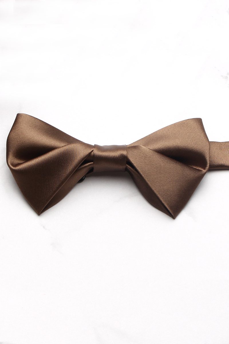 Boys Burgundy Satin Bow Tie for Weddings with Adjustable Fastening Strap