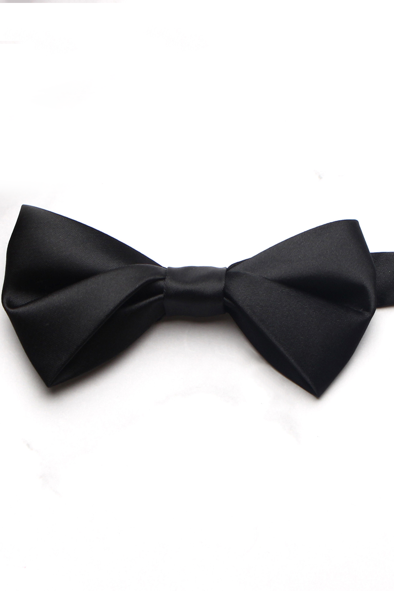 Boys Burgundy Satin Bow Tie for Weddings with Adjustable Fastening Strap