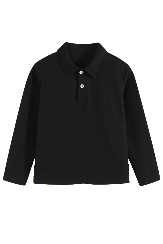 White Long‑Sleeve Polo Cotton‑Linen Blend Knit Collared Shirt