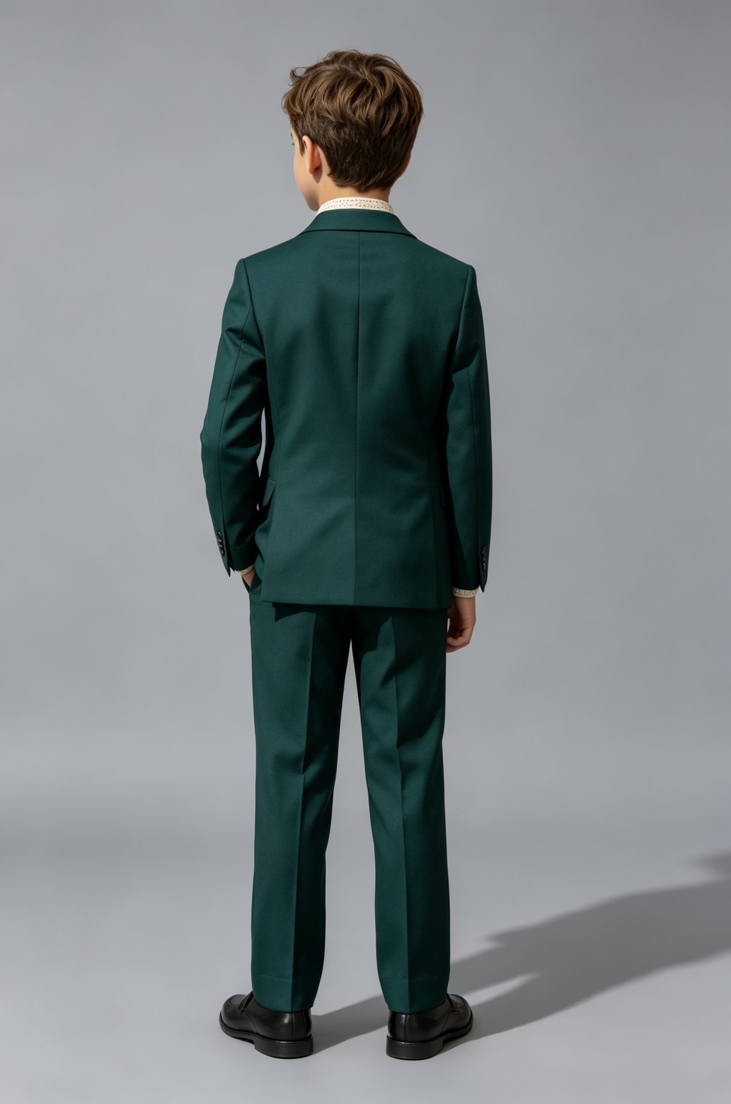 Deep Green Notch Lapel Single‑Button Formal 2‑Piece Suit