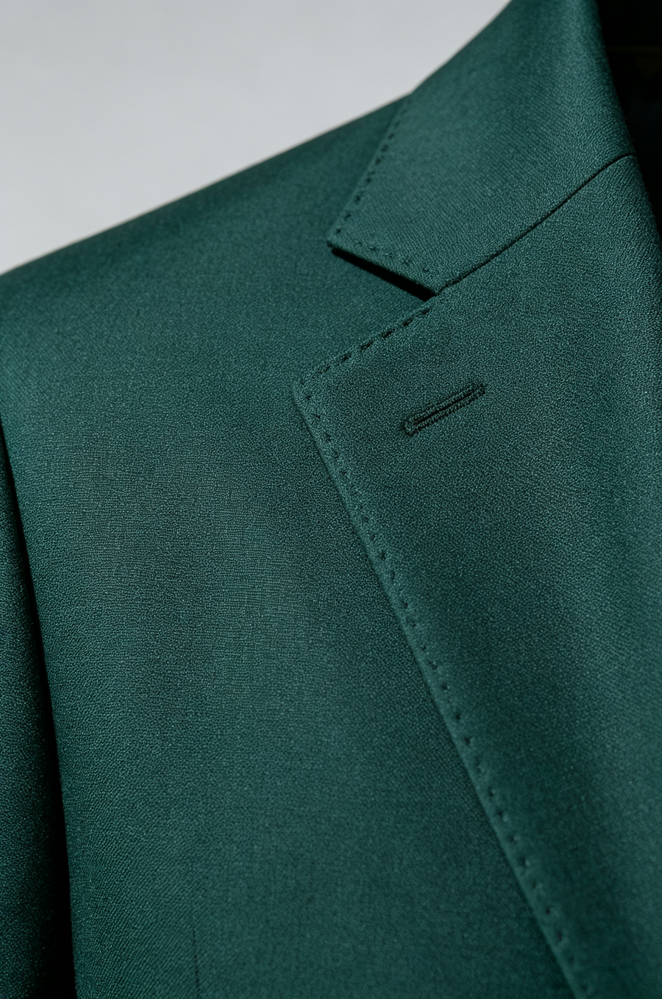 Deep Green Notch Lapel Single‑Button Formal 2‑Piece Suit